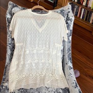 Johnny Was Ivory tunic